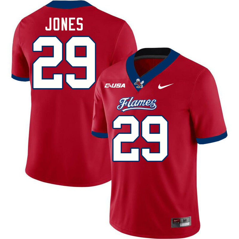 Liberty Flames #29 A'Khori Jones College Football Jerseys Stitched-Red